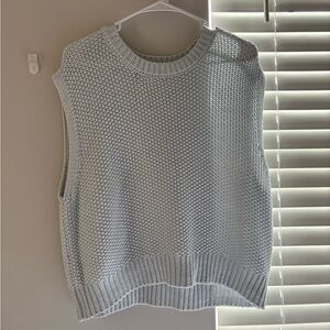 Women's Light Blue Sweater Vest